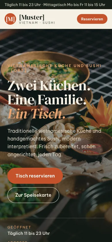Vorlage Gastronomie