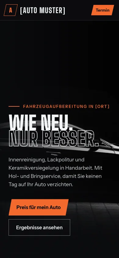 Vorlage Fahrzeugaufbereitung